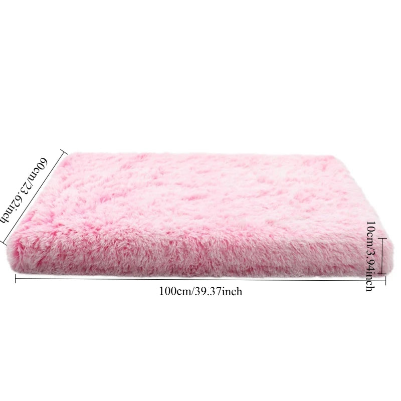 Luxury Plush Orthopedic Dog Bed Calming Sofa Cat Bed with Removable Washable Cover Non-Slip Large Pet Bed for Crate House