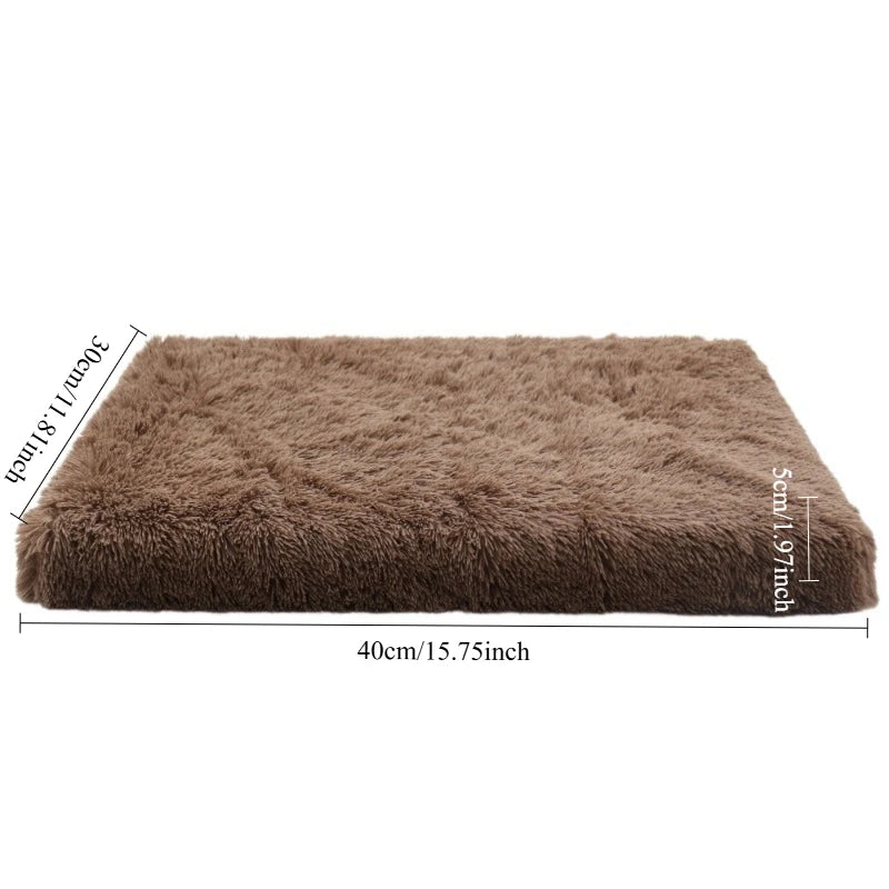 Luxury Plush Orthopedic Dog Bed Calming Sofa Cat Bed with Removable Washable Cover Non-Slip Large Pet Bed for Crate House