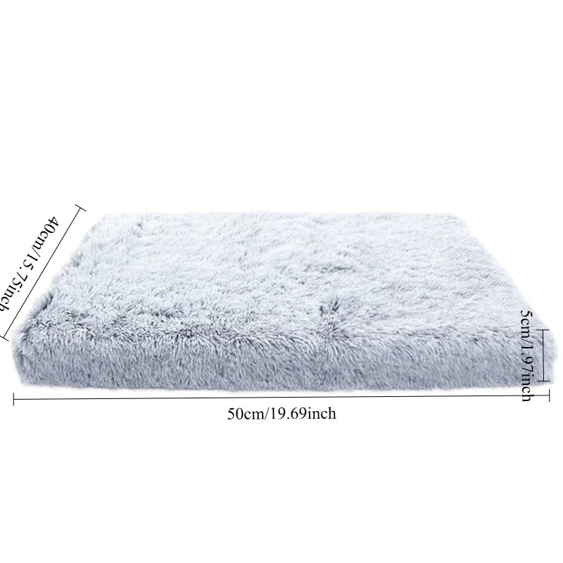 Luxury Plush Orthopedic Dog Bed Calming Sofa Cat Bed with Removable Washable Cover Non-Slip Large Pet Bed for Crate House
