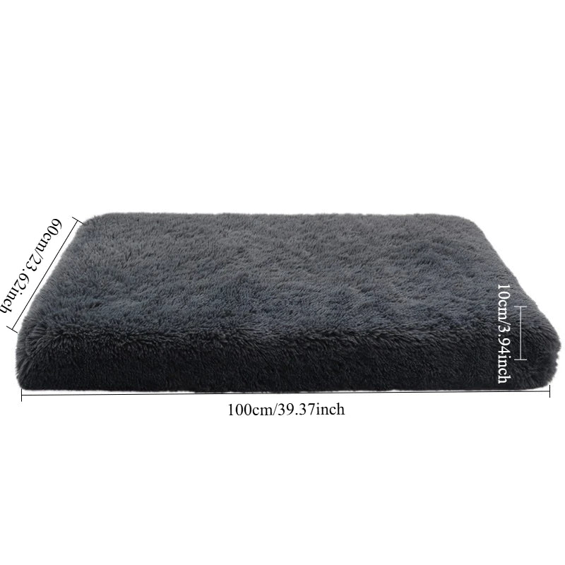 Luxury Plush Orthopedic Dog Bed Calming Sofa Cat Bed with Removable Washable Cover Non-Slip Large Pet Bed for Crate House