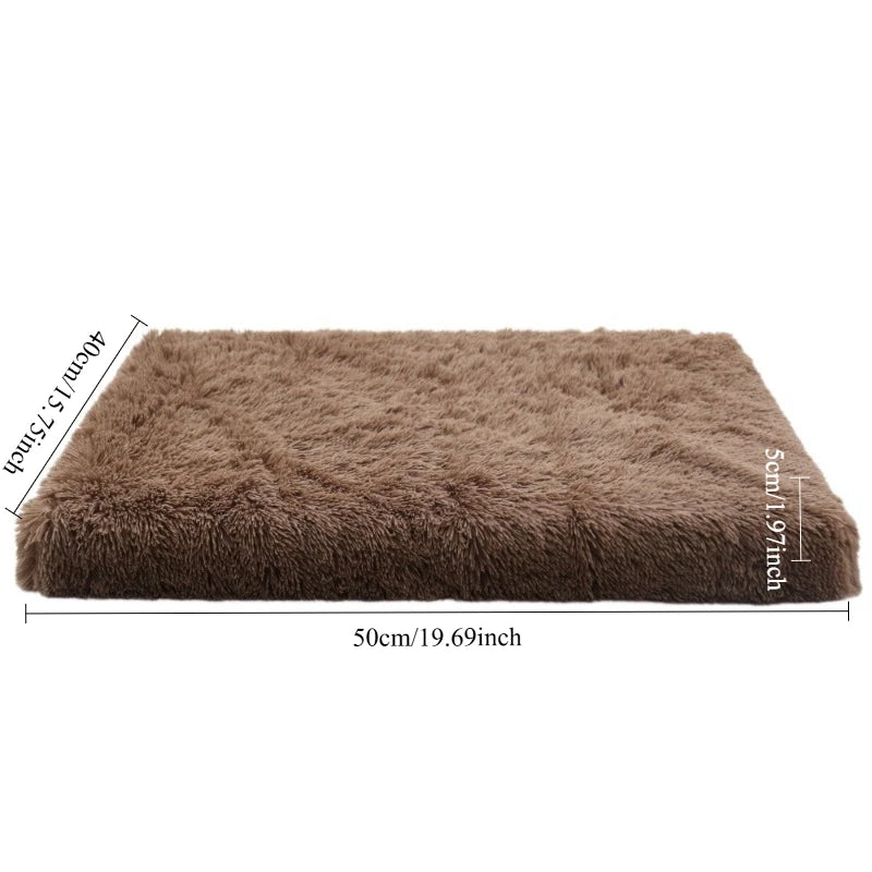 Luxury Plush Orthopedic Dog Bed Calming Sofa Cat Bed with Removable Washable Cover Non-Slip Large Pet Bed for Crate House