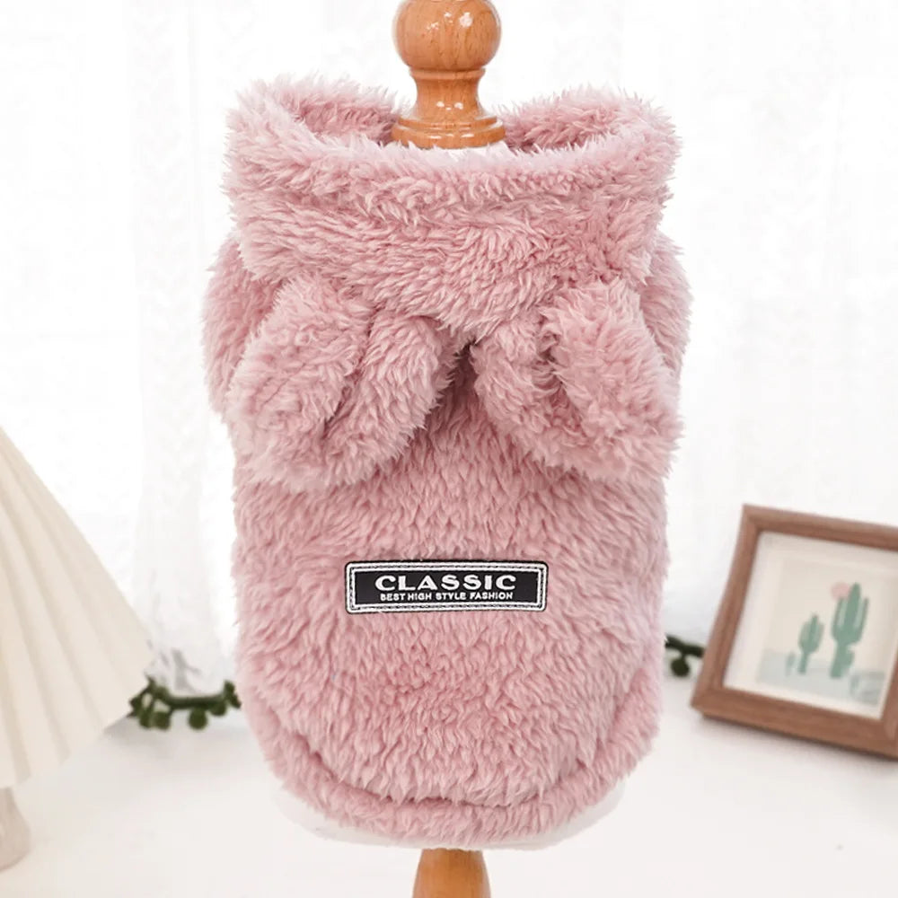 Pet Dog Clothing Autumn/Winter New Hoodies Cat Dog Clothing Cat Clothing Warm and Soft Skin friendly Soft Skin friendly