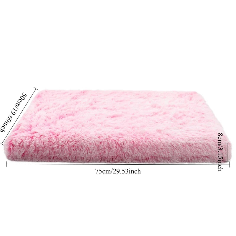 Luxury Plush Orthopedic Dog Bed Calming Sofa Cat Bed with Removable Washable Cover Non-Slip Large Pet Bed for Crate House