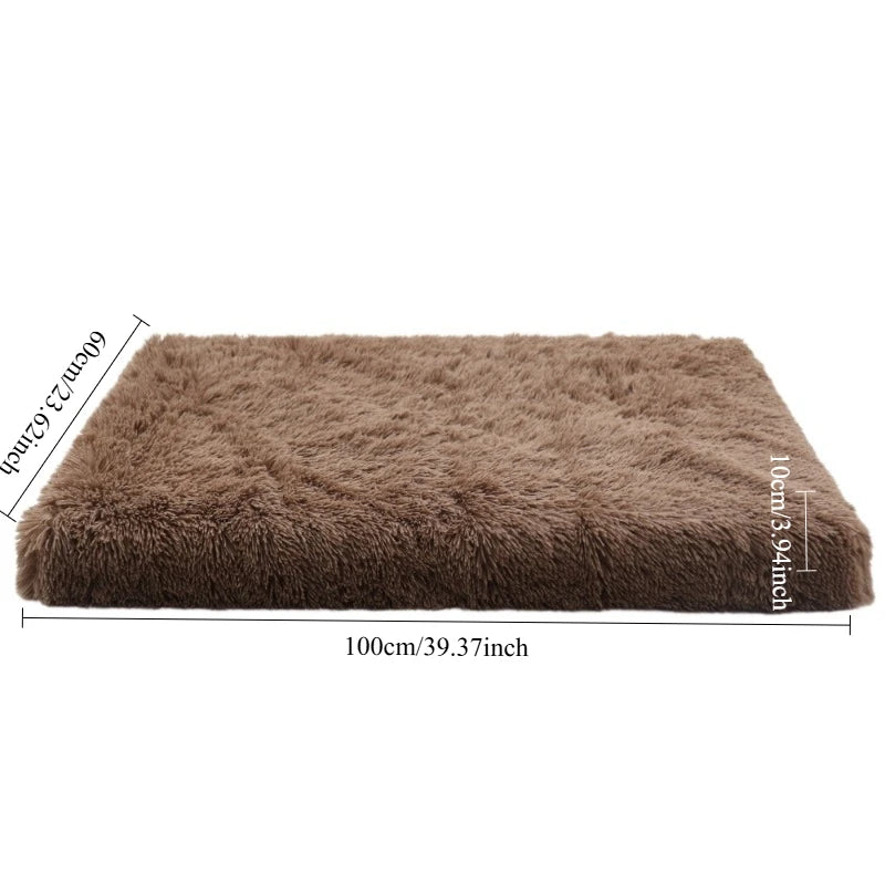 Luxury Plush Orthopedic Dog Bed Calming Sofa Cat Bed with Removable Washable Cover Non-Slip Large Pet Bed for Crate House