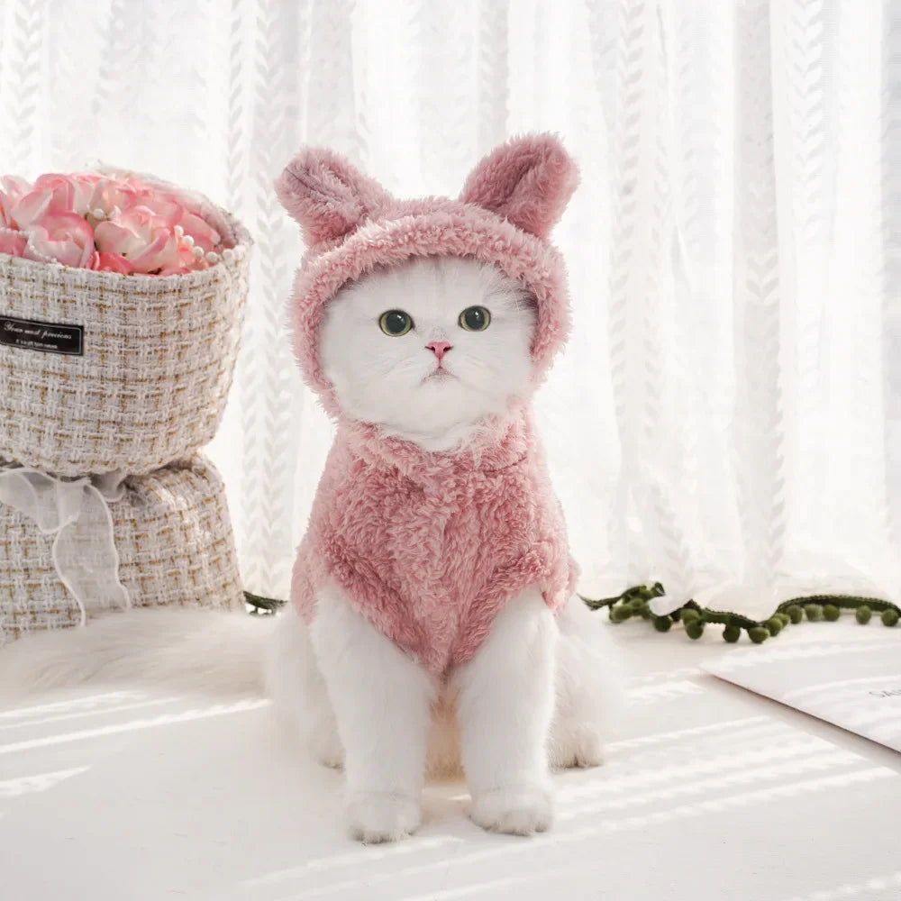Pet Dog Clothing Autumn/Winter New Hoodies Cat Dog Clothing Cat Clothing Warm and Soft Skin friendly Soft Skin friendly