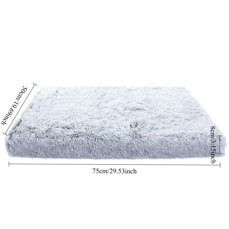 Luxury Plush Orthopedic Dog Bed Calming Sofa Cat Bed with Removable Washable Cover Non-Slip Large Pet Bed for Crate House