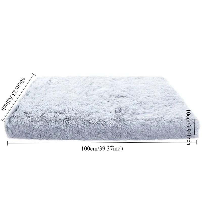 Luxury Plush Orthopedic Dog Bed Calming Sofa Cat Bed with Removable Washable Cover Non-Slip Large Pet Bed for Crate House