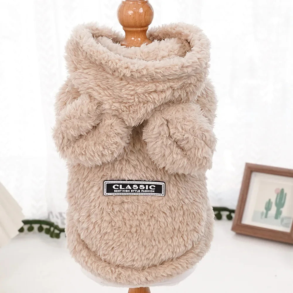 Pet Dog Clothing Autumn/Winter New Hoodies Cat Dog Clothing Cat Clothing Warm and Soft Skin friendly Soft Skin friendly