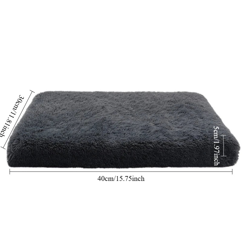 Luxury Plush Orthopedic Dog Bed Calming Sofa Cat Bed with Removable Washable Cover Non-Slip Large Pet Bed for Crate House