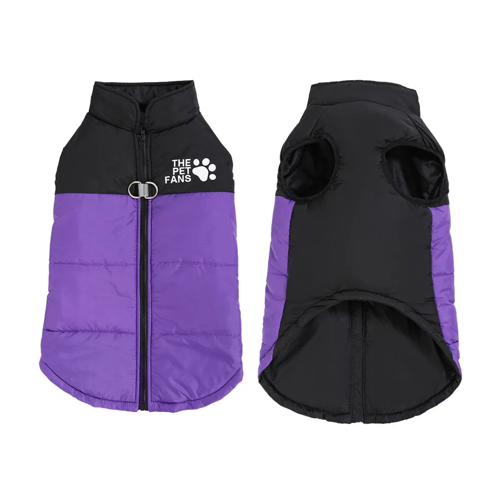 Winter Big Dog Jacket Coat Windproof Clothes For Medium Large Dogs Labrador Vest Outfits Cozy Warm Golden Retriever Pet Apparel