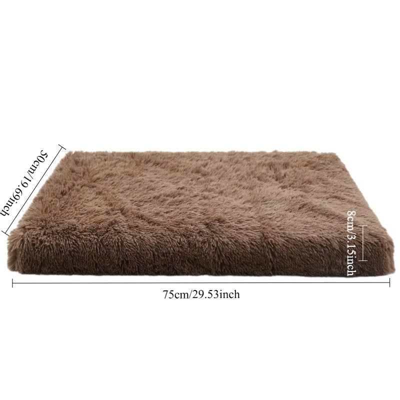 Luxury Plush Orthopedic Dog Bed Calming Sofa Cat Bed with Removable Washable Cover Non-Slip Large Pet Bed for Crate House