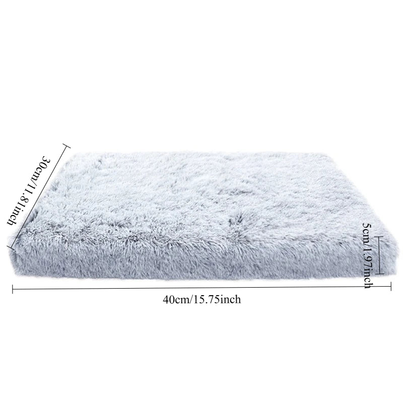 Luxury Plush Orthopedic Dog Bed Calming Sofa Cat Bed with Removable Washable Cover Non-Slip Large Pet Bed for Crate House