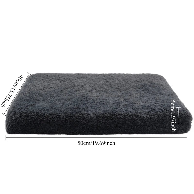 Luxury Plush Orthopedic Dog Bed Calming Sofa Cat Bed with Removable Washable Cover Non-Slip Large Pet Bed for Crate House
